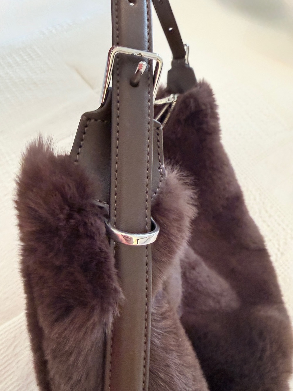 NEW Kate Spade Brown Fur Nova Handbag